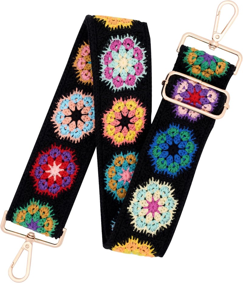 chushui Store Knit Purse Strap,Replacement Crossbody Wide Adjustable Shoulder Strap for Bag Handbag - Image 1